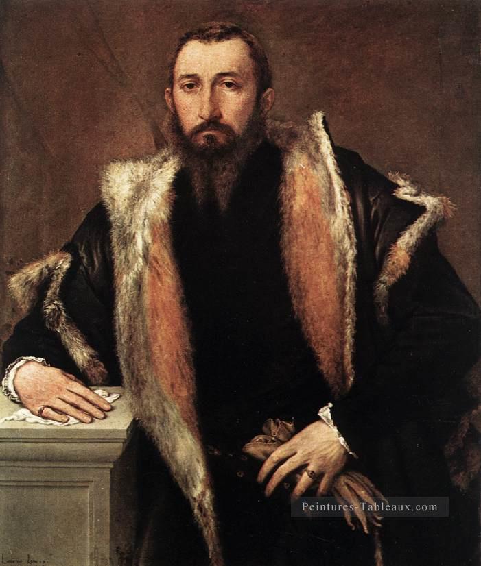 Portrait de Febo da Brescia 1544 Renaissance Lorenzo Lotto Peintures à l'huile